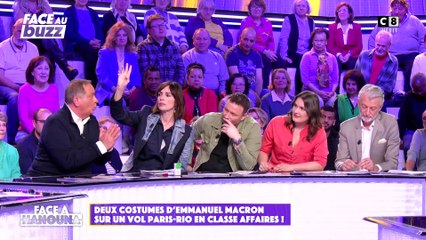 "Face à Hanouna" s'enflamme à propos de l'Elysée qui a réservé un billet Paris-Rio, en Business pour 3.500 euros, uniquement pour poser 2 costumes d'Emmanuel Macron afin de ne pas les froisser !