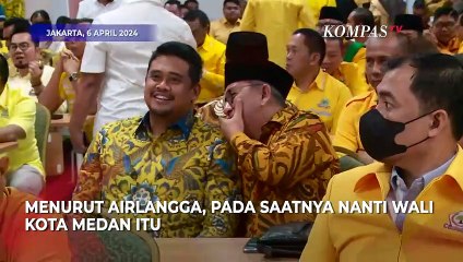 Kata Airlangga soal Bobby Nasution Jadi Kader Golkar