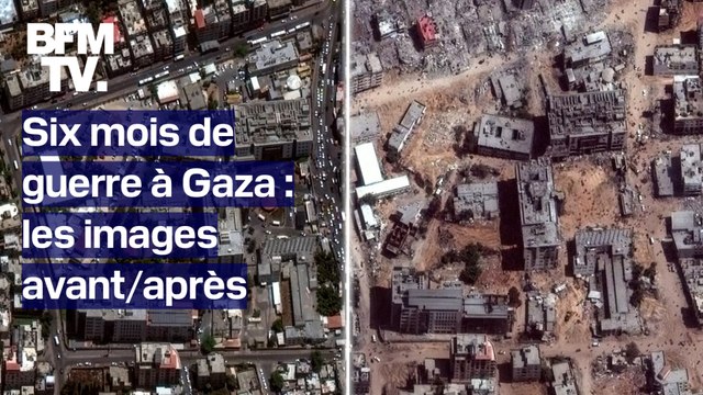Six mois de guerre entre Israël et le Hamas: les images avant/après dans la bande de gaza