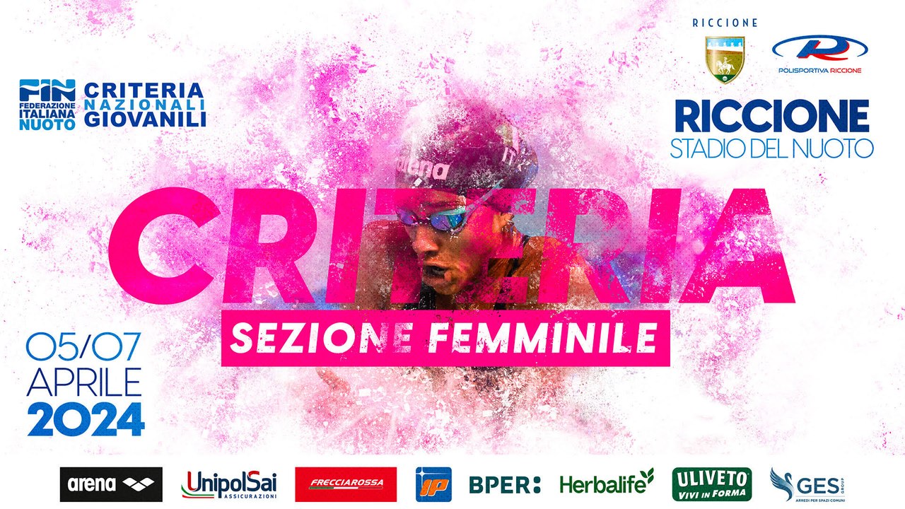 NUOTO - Criteria Nazionali Giovanili 2024 (07/04/2024 - Prima sessione)