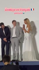Zendaya in french  pour l’avant-première de Challengers à Paris 