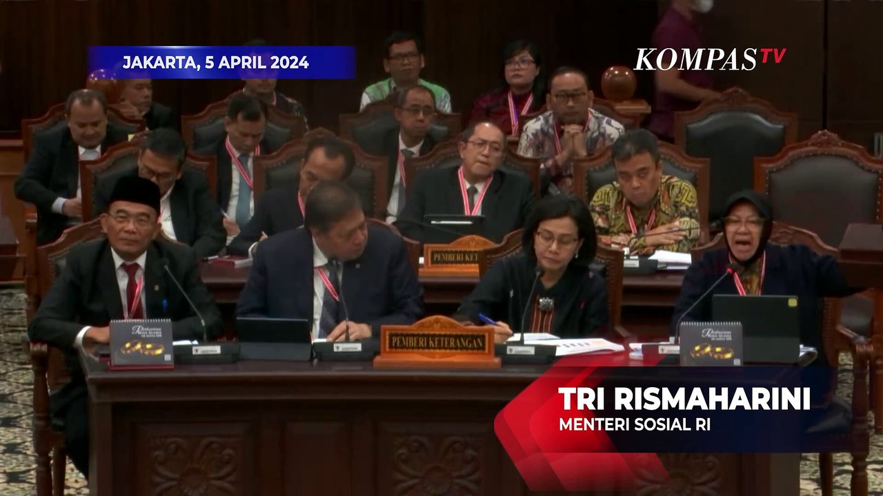 Alasan Mensos Risma Tak Berani Usulkan Anggaran Bansos El Nino saat Ditanya Hakim MK Suhartoyo
