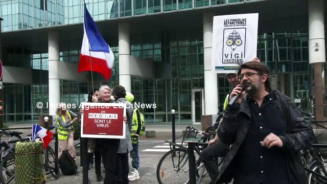Vîgî médias. Brisons nos chaines devant TF1 et LCI. Paris/France - 06 Avril 2024