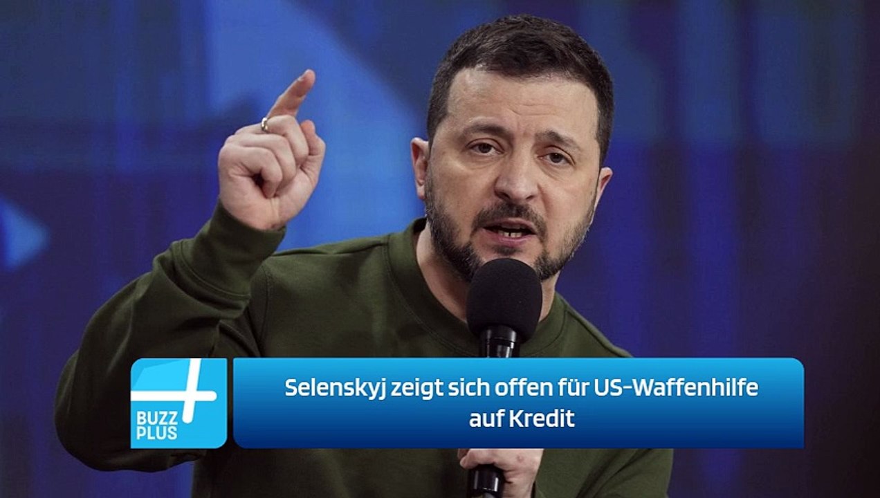 Selenskyj zeigt sich offen für US-Waffenhilfe auf Kredit