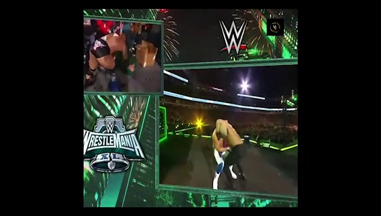 Wrestlemania XL The Rock & Roman Reigns Vs Cody Rhodes & Seth Rollins