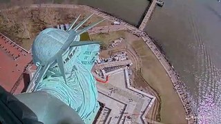 مقطع يوثق اهتزاز تمثال الحرية لحظة وقوع زلزال نيويورك