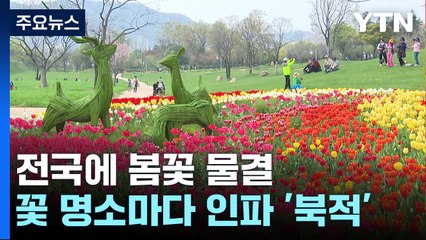 끝없는 봄꽃 물결...발길 닿는 곳마다 인파 '북적' / YTN