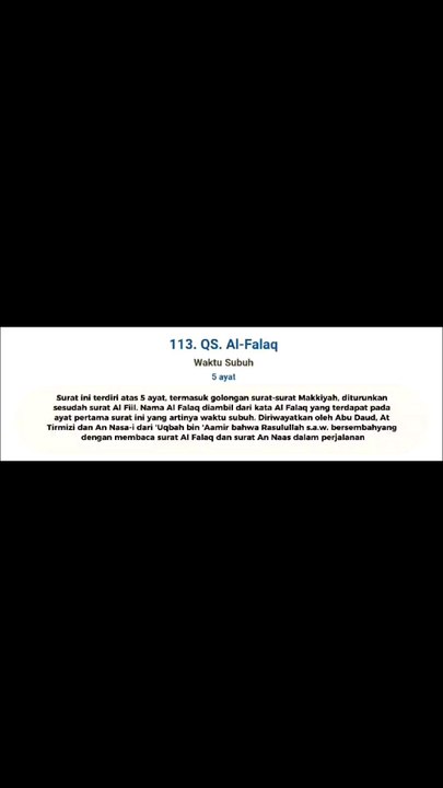 113. Al Falaq