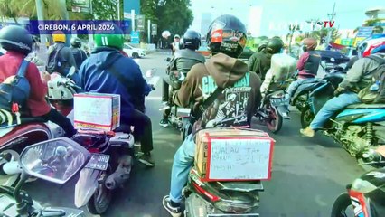 Ragam Tulisan Unik Para Pemudik Sepeda Motor Ramaikan Momen Mudik