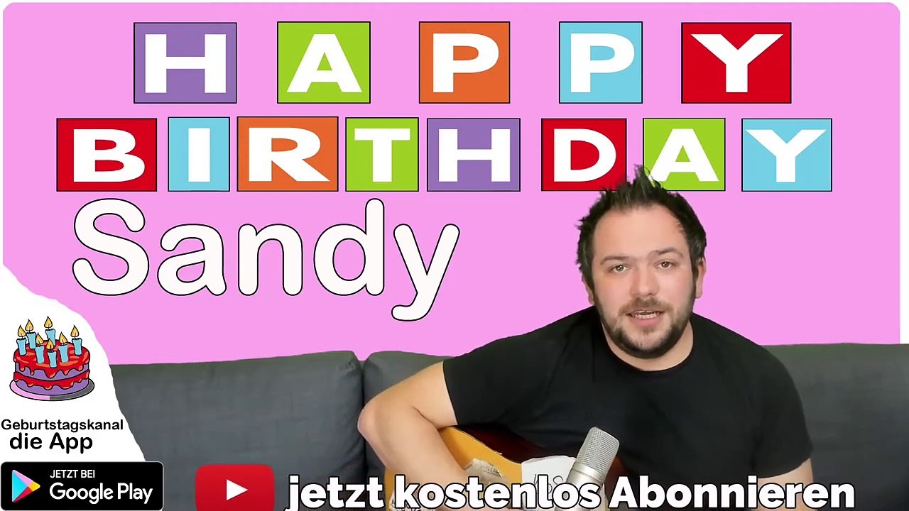 Happy Birthday, Sandy! Geburtstagsgrüße an Sandy