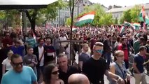 شاهد: مظاهرة حاشدة في بودابست ضد رئيس الوزراء فيكتور أوربان