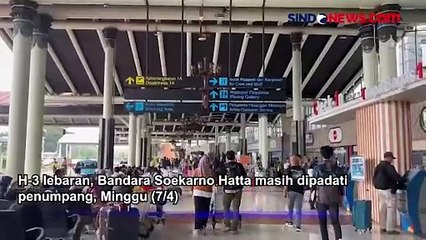 Descargar video: Begini Suasana Bandara Soekarno Hatta saat H-3 Lebaran 2024