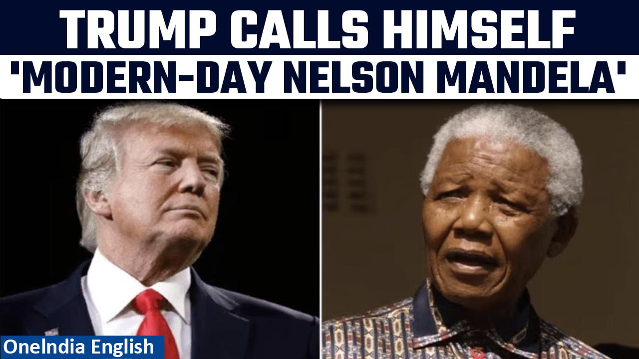 ⁣Donald Trump Again Compares Himself to Nelson Mandela Over Ongoing Court Trials | Oneindia News