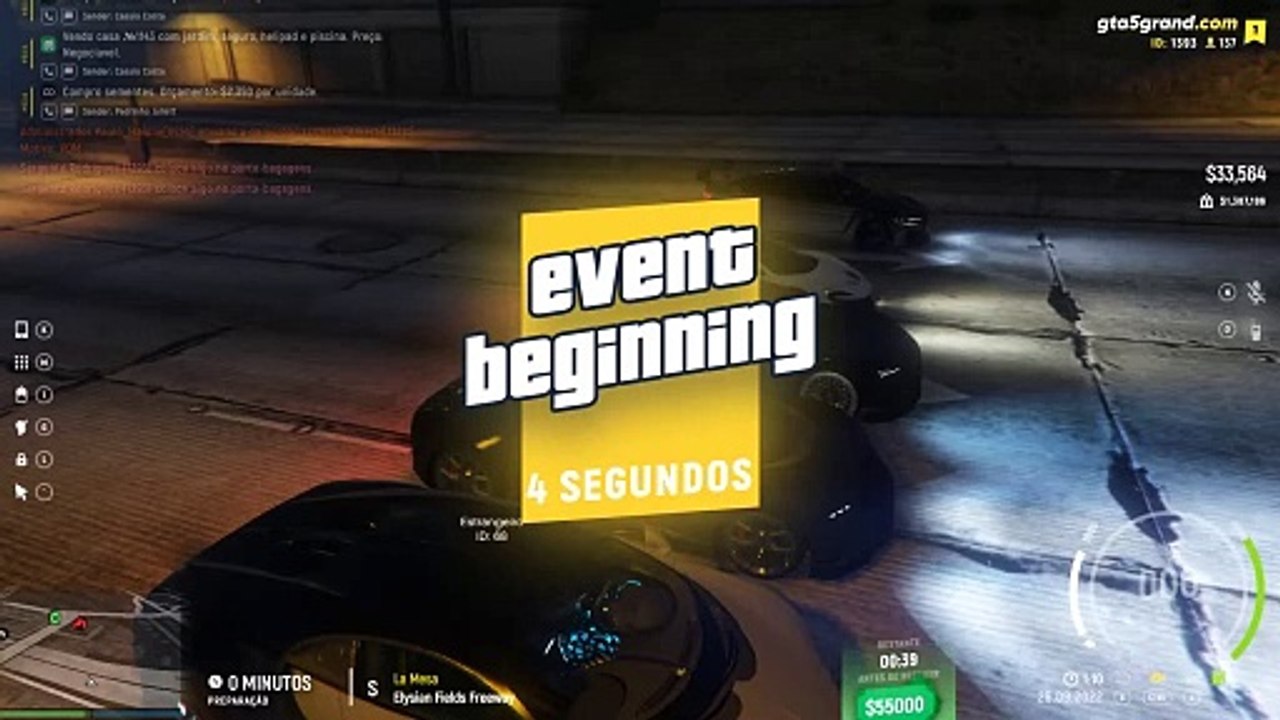 GTA V Grand RP PT - Clube de Interesse - Corredores de Rua -  Sargento Rodrigues 26 09 2022 - 0110