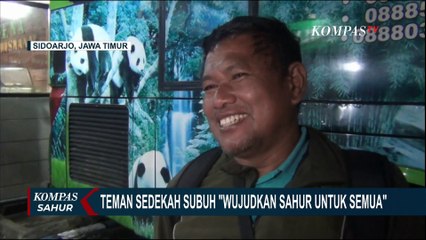 'Teman Sedekah Subuh' Berbagi Sahur Gratis untuk Pemudik dan Pekerja Terminal Purabaya di Sidoarjo!