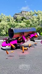 Metal_Pipe_vs_Cars__#shorts_