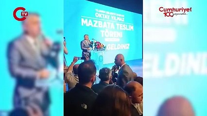 MHP'li Karaaslan mazbata töreninde CHP'li Bal'a kafa attı!