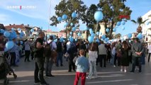 Kampanyası tamamlanan SMA'lı Umut için gökyüzüne mavi balonlar uçuruldu