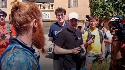 ‘Hardest Geezer’ swarmed by supporters as he embarks on final leg of Africa run