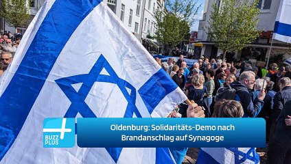 Oldenburg: Solidaritäts-Demo nach Brandanschlag auf Synagoge