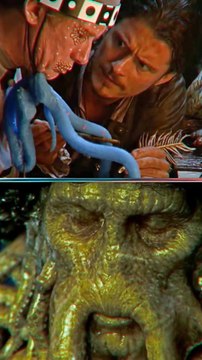 Les effets spéciaux de Davy Jones avant et après dans Pirates des Caraïbes