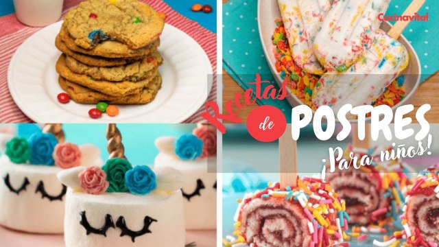 4 fáciles y deliciosas recetas de postres para niños