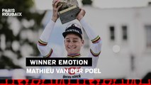 L'émotion de Van Der Poel - Paris-Roubaix 2024