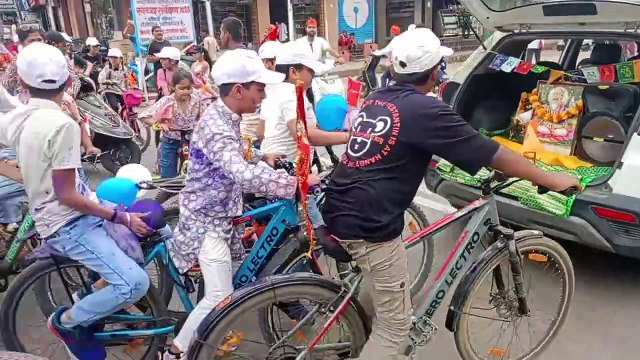 video story- छोटे-छोटे ब ो ’योति लेकर साइकिल यात्रा निकाली