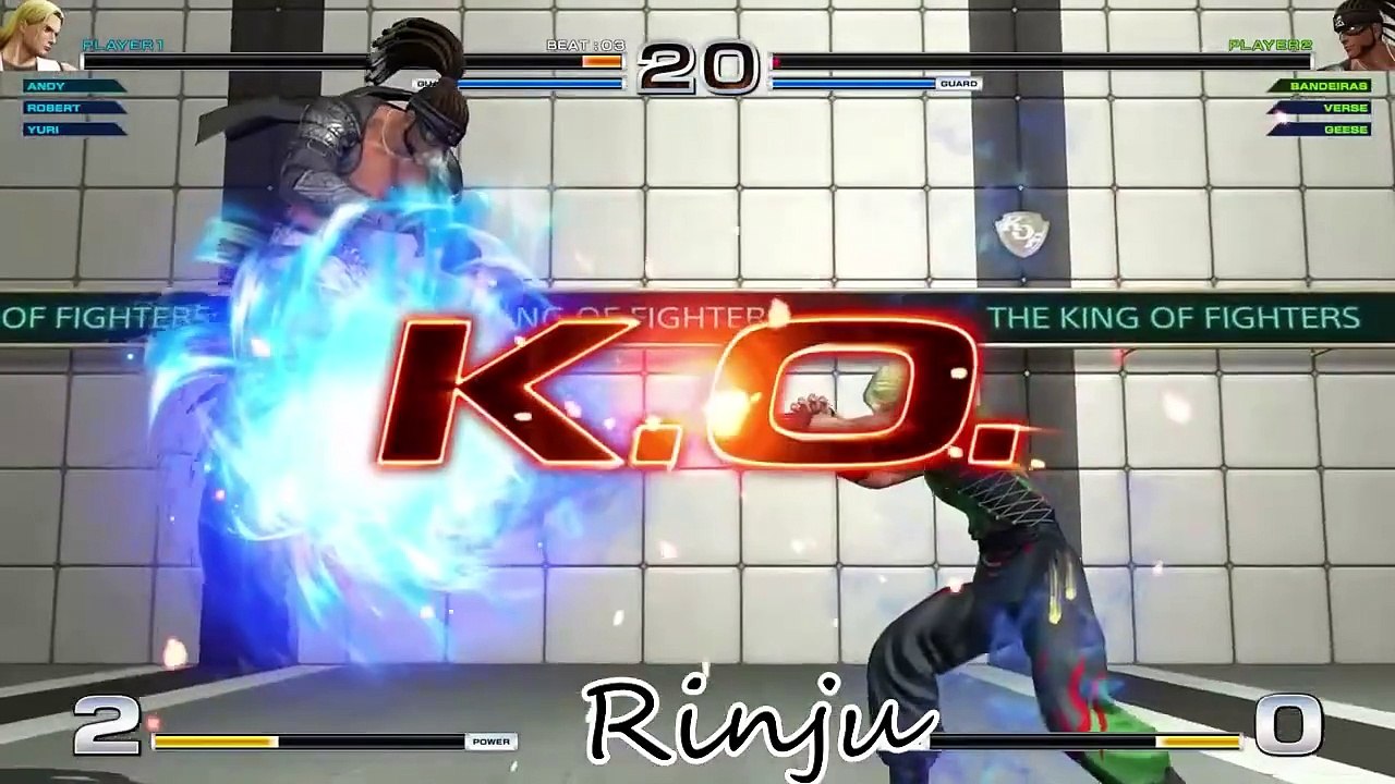 KoF 14  Andy Robert Yuri vs Bandeiras Verge Geese Mafia against Kyokugen