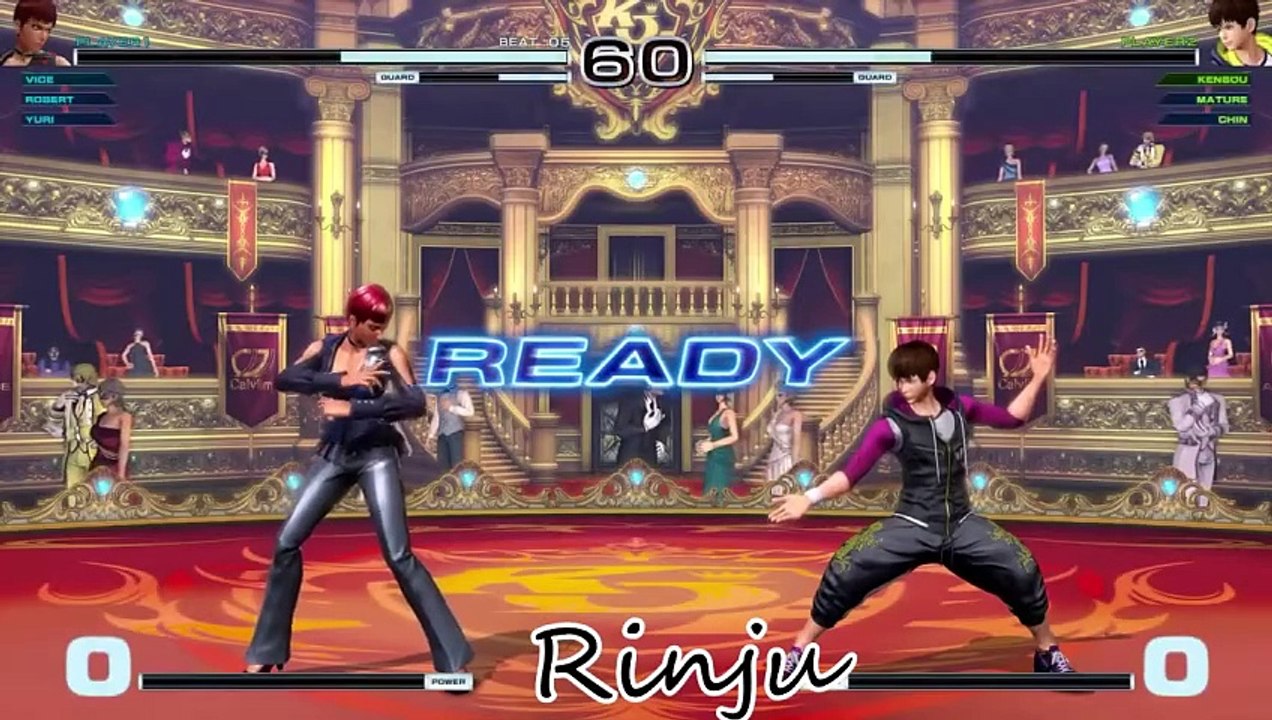 KoF 14 Gameplay  Vice Robert Yuri vs Kensou Mature Chin