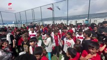 TFF Heyeti, Kahramanmaraş ve Adıyaman'da depremzede vatandaşlarımızla bayramlaştı