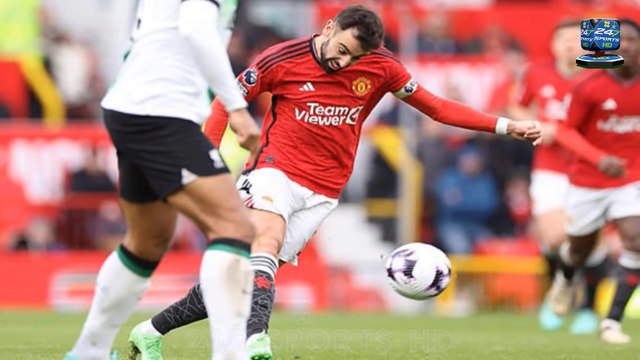 Bruno Fernandes scores from 50-YARDS to equalise for Man United against Liverpool with their first shot of the game - after Liverpool had 15 attempts on goal of their own at Old Trafford