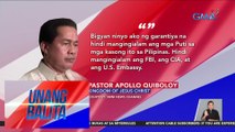 Giit ni Quiboloy, nagtatago siya para protektahan ang kaniyang sarili, at hindi dahil may kasalanan siya | UB