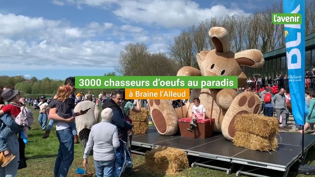 3000 chasseurs d'oeufs au paradis à Braine-l'Alleud