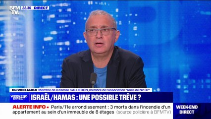 Israël: "On a de l'espoir", affirme Olivier Jaoui, membre de la famille d'un otage du Hamas