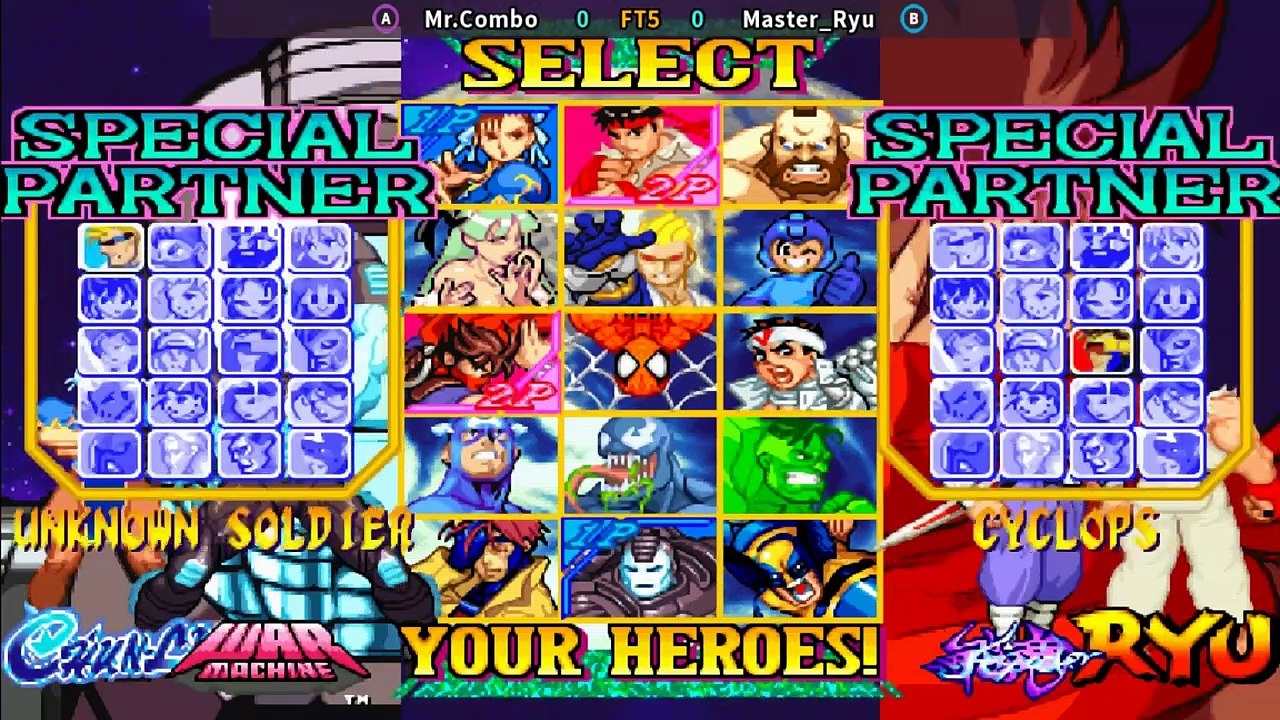 MARVEL vs CAPCOM - Mr.Combo  VS  Master_Ryu