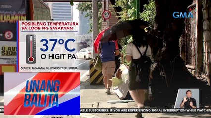 Mga motorista, pinag-iingat sa matinding init sa loob ng sasakyan | UB