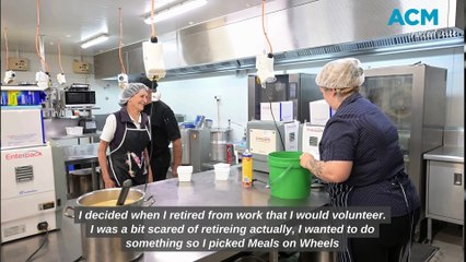 Volunteering in Tamworth's Meals on Wheels kitchen