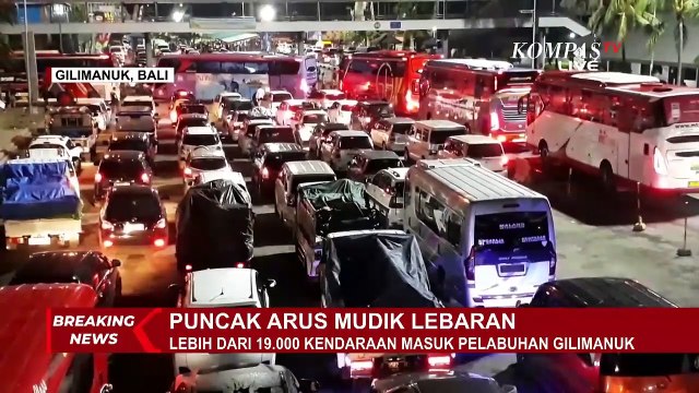 Pelabuhan Gilimanuk Memasuki Puncak Arus Mudik, Tercatat 19.171 Kendaraan Meninggalkan Bali