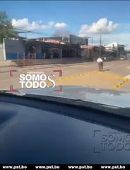 A COMBAZOS UN HOMBRE PICABA BLOQUES DE SEÑALIZACIÓN EN ALTO SAN PEDRO