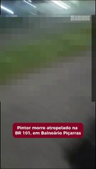 Pintor morre atropelado na BR 101
