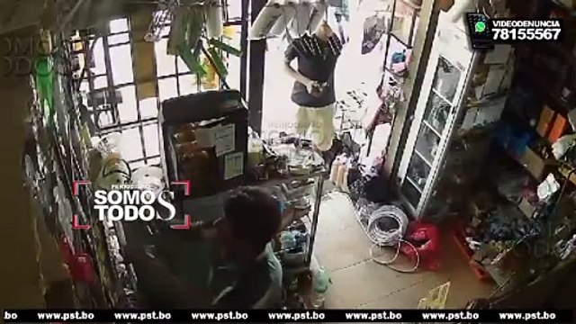 SUJETO APROVECHA UN DESCUIDO Y SE ROBA UN CELULAR