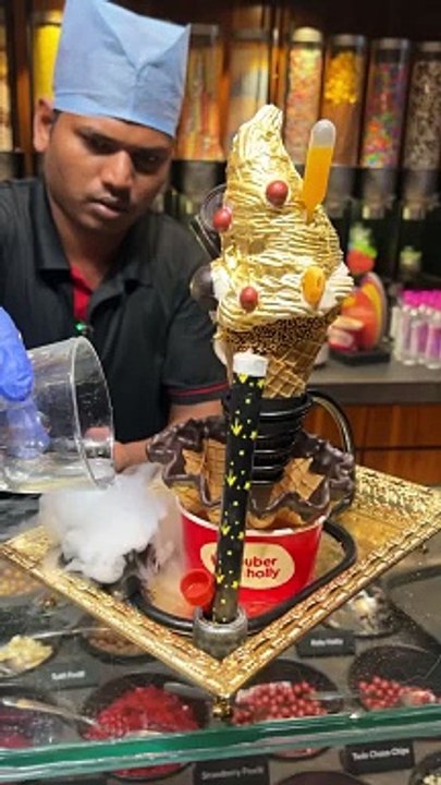 Worlds Most Expensive 24k Gold IceCream in Hyderabad - video Dailymotion