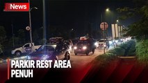 Penuh Pemudik, Antrean Masuk Mengular di Rest Area Km 86 A Tol Cipali