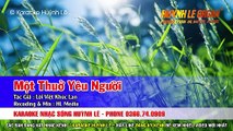 Một Thuở Yêu Người Karaoke Nhạc Sống Tone Nam F#M | Beat Karaok Việt Nam