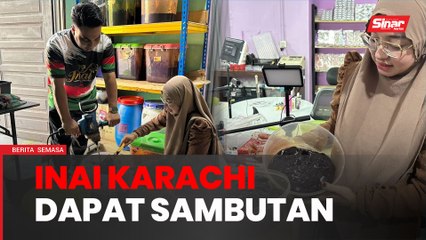 Anak tempatan Kuala Krai proses serbuk inai Karachi, Pakistan