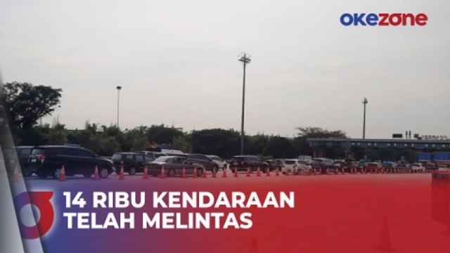 Arus Mudik di GT Cikatama, 14 Ribu Kendaraan Telah Melintas Pagi Ini
