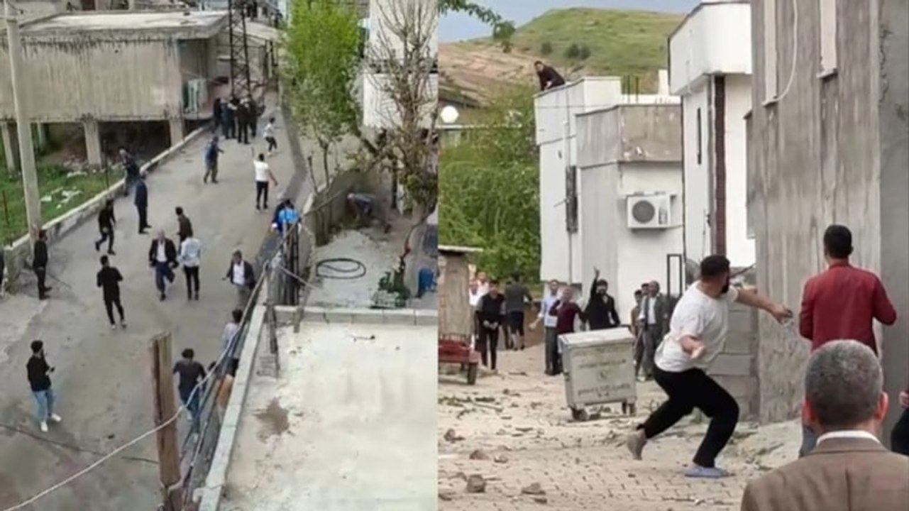 AKP ve YRP'liler arasında seçim kavgası: Taş ve sopalar havada uçuştu