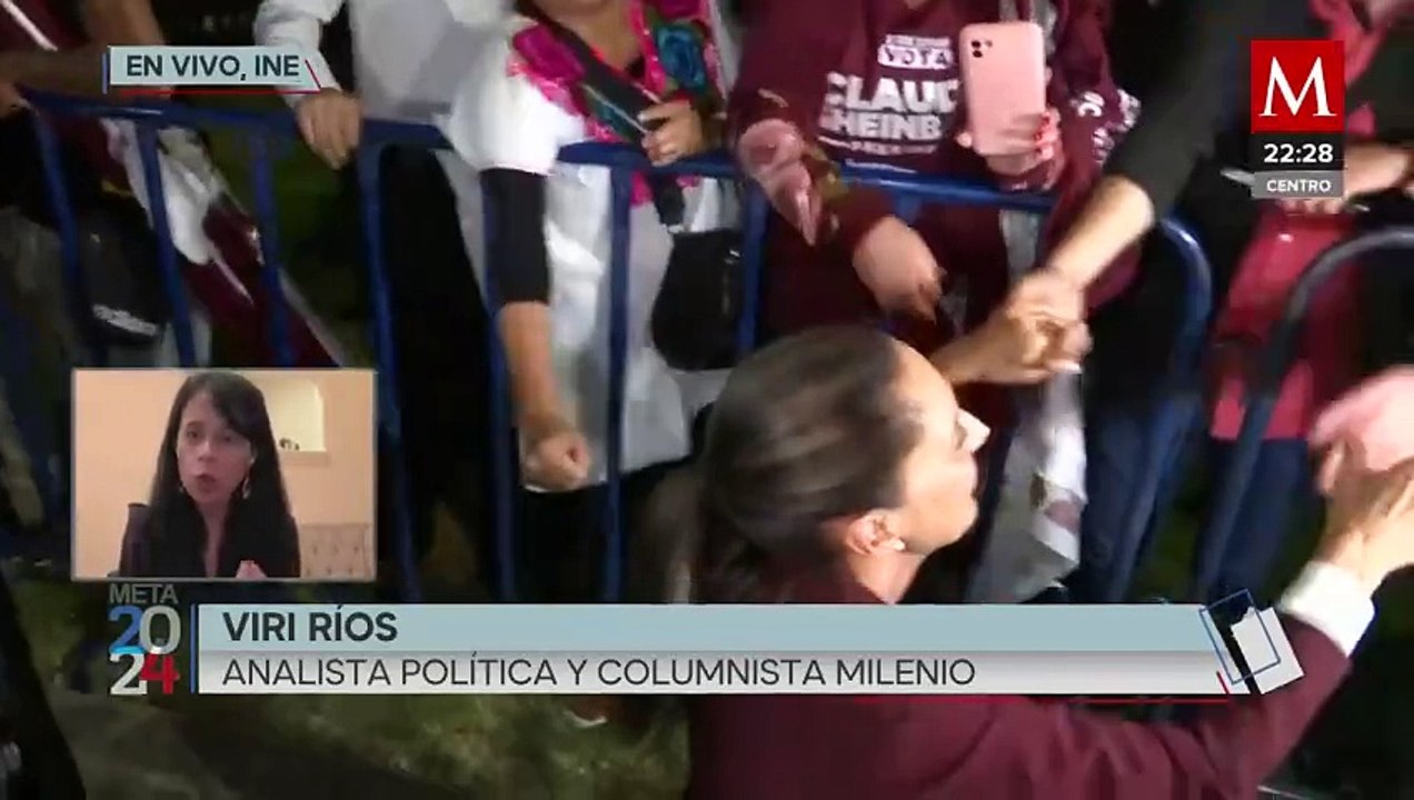Viri Ríos destaca la tranquilidad de Claudia Sheinbaum ante golpes en el debate