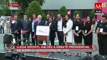Xóchitl Gálvez da sus primeras declaraciones antes del debate presidencial
